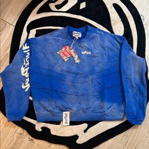 Vibrant Blue Crewneck Sweater by Hyde Park